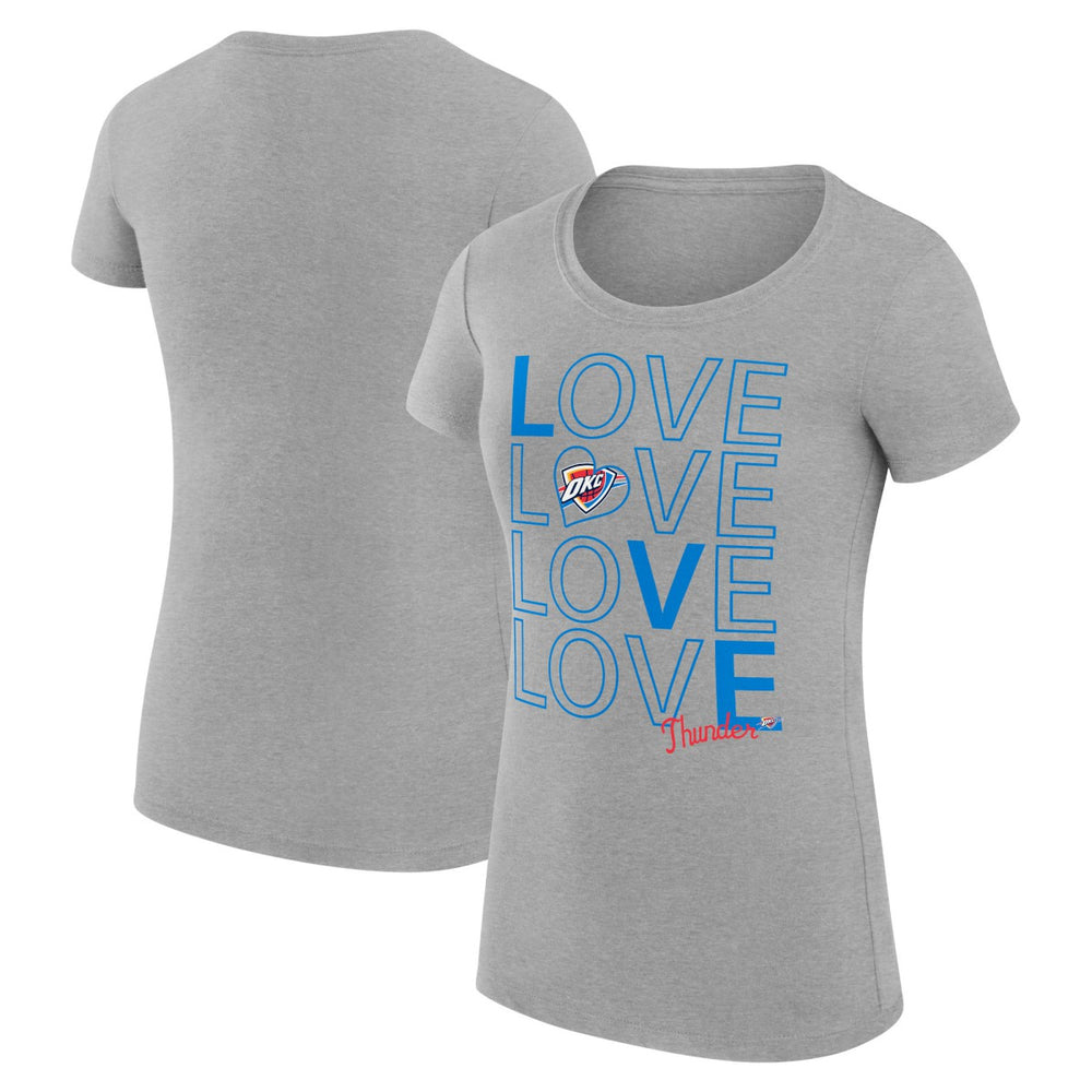 Oklahoma City Thunder G-III 4Her by Carl Banks Women's Super-Slim Fit Lightweight Basketball Love T-Shirt