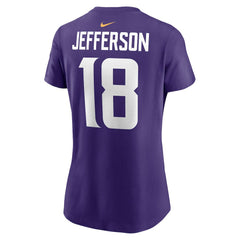 Justin Jefferson Women's Player Name & Number T-Shirt - Minnesota Vikings T-shirts