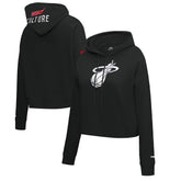 Miami Heat Pro Standard Women's 2023/24 City Edition Cropped Pullover Hoodie