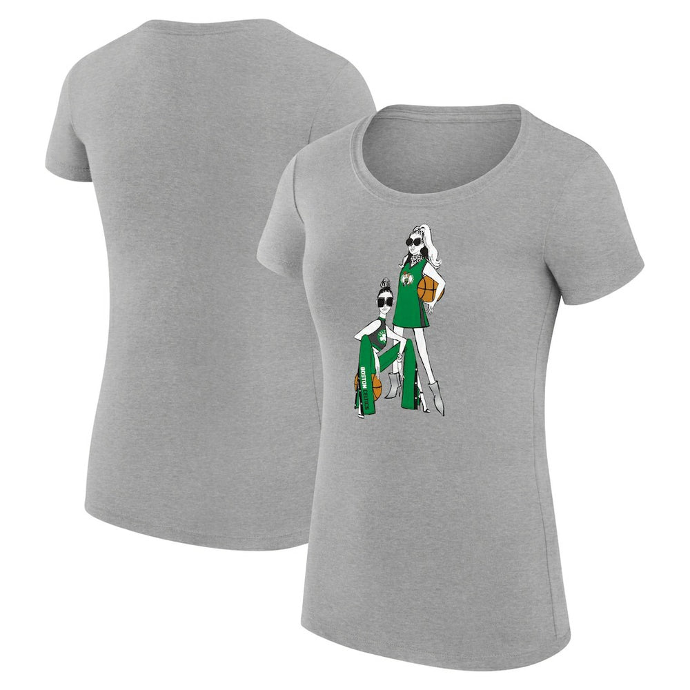 Boston Celtics G-III 4Her by Carl Banks Women's Super-Slim Fit Lightweight Basketball Girls T-Shirt