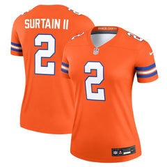 Patrick Surtain II Women's Alternate Legend Player Performance Top - Denver Broncos Tops