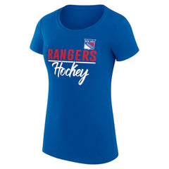NHL New York Rangers G-III 4Her by Carl Banks Women's Super-Slim Fit Lightweight Team Sport T-Shirt