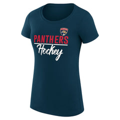 NHL Florida Panthers G-III 4Her by Carl Banks Women's Super-Slim Fit Lightweight Team Sport T-Shirt