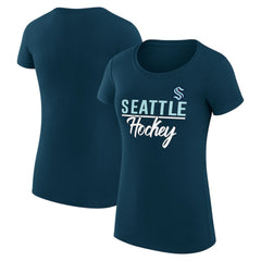 NHL Seattle Kraken G-III 4Her by Carl Banks Women's Super-Slim Fit Lightweight Team Sport T-Shirt