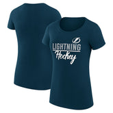 NHL Tampa Bay Lightning G-III 4Her by Carl Banks Women's Super-Slim Fit Lightweight Team Sport T-Shirt