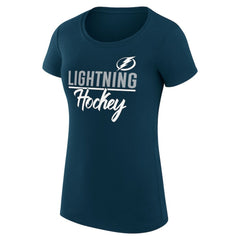 NHL Tampa Bay Lightning G-III 4Her by Carl Banks Women's Super-Slim Fit Lightweight Team Sport T-Shirt