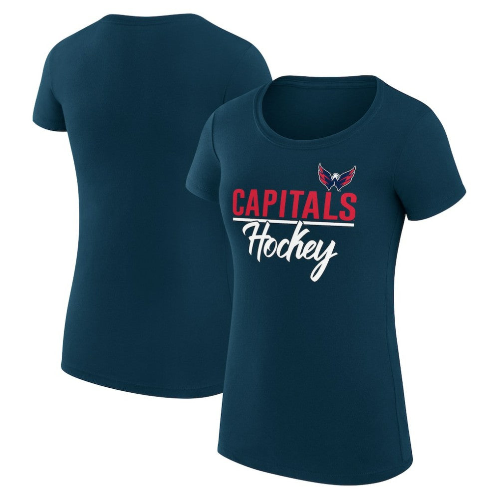 NHL Washington Capitals G-III 4Her by Carl Banks Women's Super-Slim Fit Lightweight Team Sport T-Shirt