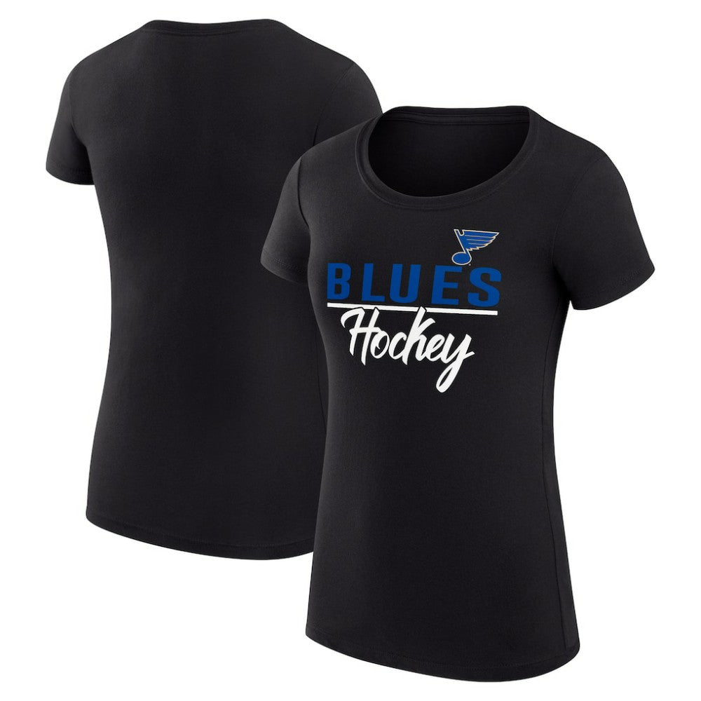 NHL St. Louis Blues G-III 4Her by Carl Banks Women's Super-Slim Fit Lightweight Team Sport T-Shirt