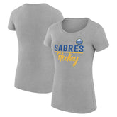 NHL Buffalo Sabres G-III 4Her by Carl Banks Women's Super-Slim Fit Lightweight Team Sport T-Shirt