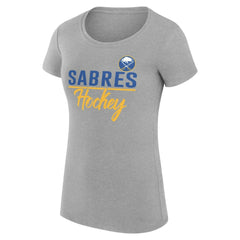 NHL Buffalo Sabres G-III 4Her by Carl Banks Women's Super-Slim Fit Lightweight Team Sport T-Shirt