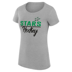 NHL Dallas Stars G-III 4Her by Carl Banks Women's Super-Slim Fit Lightweight Team Sport T-Shirt