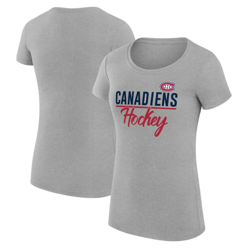 NHL Montreal Canadiens G-III 4Her by Carl Banks Women's Super-Slim Fit Lightweight Team Sport T-Shirt