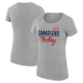 NHL Montreal Canadiens G-III 4Her by Carl Banks Women's Super-Slim Fit Lightweight Team Sport T-Shirt
