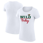 NHL Minnesota Wild G-III 4Her by Carl Banks Women's Super-Slim Fit Lightweight Team Sport T-Shirt
