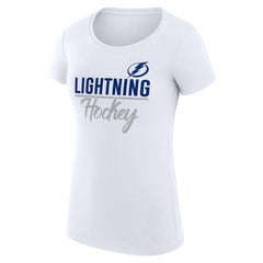 NHL Tampa Bay Lightning G-III 4Her by Carl Banks Women's Super-Slim Fit Lightweight Team Sport T-Shirt