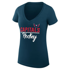 NHL Washington Capitals G-III 4Her by Carl Banks Women's Super-Slim Fit Lightweight Graphic T-Shirt