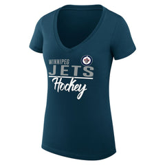 NHL Winnipeg Jets G-III 4Her by Carl Banks Women's Super-Slim Fit Lightweight Graphic T-Shirt