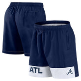Navy Atlanta Braves Fanatics Elements Swim Shorts