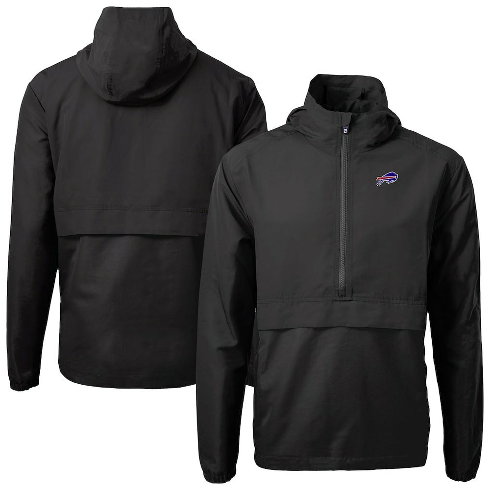 Cutter & Buck Charter Eco Recycled Anorak Half-Zip Jacket - Buffalo Bills Jackets