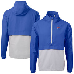 Cutter & Buck Charter Eco Recycled Anorak Half-Zip Jacket - Buffalo Bills Jackets