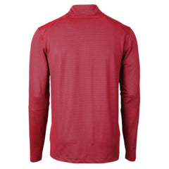 Cutter & Buck Virtue Eco Pique Micro Stripe Recycled Quarter-Zip Pullover Top - Buffalo Bills Pullover