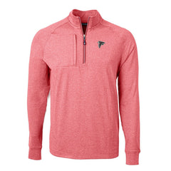 Cutter & Buck Adapt Eco Knit Quarter-Zip Pullover Top - Atlanta Falcons Pullover