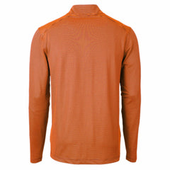 Cutter & Buck Virtue Eco Pique Micro Stripe Recycled Quarter-Zip Pullover Top - Denver Broncos Pullover