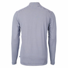 Cutter & Buck Virtue Eco Pique Micro Stripe Recycled Quarter-Zip Pullover Top - Detroit Lions Pullover
