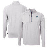 Cutter & Buck Adapt Eco Knit Quarter-Zip Pullover Top - Carolina Panthers Pullover