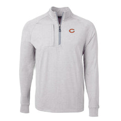 Cutter & Buck Adapt Eco Knit Quarter-Zip Pullover Top - Chicago Bears Pullover