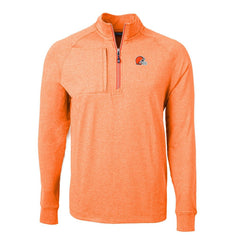 Cutter & Buck Adapt Eco Knit Quarter-Zip Pullover Top - Cleveland Browns Pullover