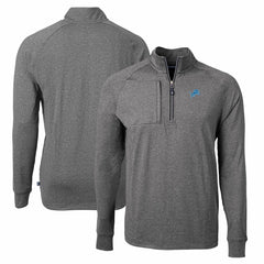 Cutter & Buck Adapt Eco Knit Quarter-Zip Pullover Top - Detroit Lions Pullover