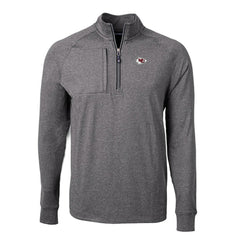 Cutter & Buck Adapt Eco Knit Quarter-Zip Pullover Top - Kansas City Chiefs Pullover