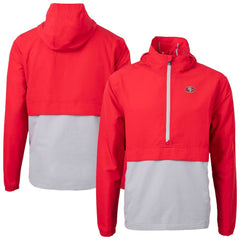 Cutter & Buck Charter Eco Recycled Anorak Half-Zip Jacket - San Francisco 49ers Jackets