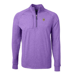Cutter & Buck Adapt Eco Knit Quarter-Zip Pullover Top - Minnesota Vikings Pullover