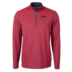 Cutter & Buck Virtue Eco Pique Micro Stripe Recycled Quarter-Zip Pullover Top - Pittsburgh Steelers Pullover