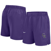 Purple Colorado Rockies Nike Woven Victory Dri-FIT Shorts
