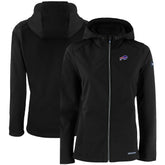 Cutter & Buck Women's Evoke Eco Softshell Recycled Full-Zip Hooded Jacket - Buffalo Bills Jackets