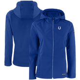 Cutter & Buck Women's Evoke Eco Softshell Recycled Full-Zip Hooded Jacket - Indianapolis Colts Jackets