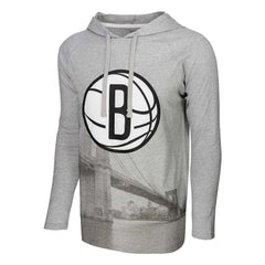 Brooklyn Nets Stadium Essentials Atrium Raglan Long Sleeve Hoodie T-Shirt