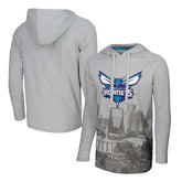 Charlotte Hornets Stadium Essentials Atrium Raglan Long Sleeve Hoodie T-Shirt