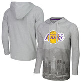 Los Angeles Lakers Stadium Essentials Atrium Raglan Long Sleeve Hoodie T-Shirt