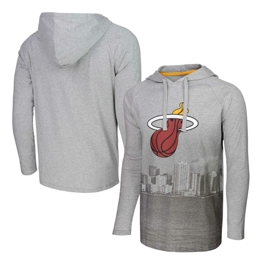 Miami Heat Stadium Essentials Atrium Raglan Long Sleeve Hoodie T-Shirt
