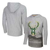 Milwaukee Bucks Stadium Essentials Atrium Raglan Long Sleeve Hoodie T-Shirt