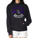 Black Colorado Rockies G-III 4Her by Carl Banks Women's City Graphic Pullover Hoodie