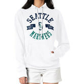 White Seattle Mariners G-III 4Her by Carl Banks Women's City Graphic Pullover Hoodie
