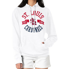 White St. Louis Cardinals G-III 4Her by Carl Banks Women's City Graphic Pullover Hoodie