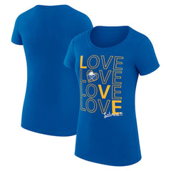 NHL Buffalo Sabres G-III 4Her by Carl Banks Women's Super-Slim Fit Lightweight Hockey Love T-Shirt