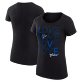 NHL St. Louis Blues G-III 4Her by Carl Banks Women's Super-Slim Fit Lightweight Hockey Love T-Shirt