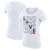 NHL Columbus Blue Jackets G-III 4Her by Carl Banks Women's Super-Slim Fit Lightweight Hockey Love T-Shirt